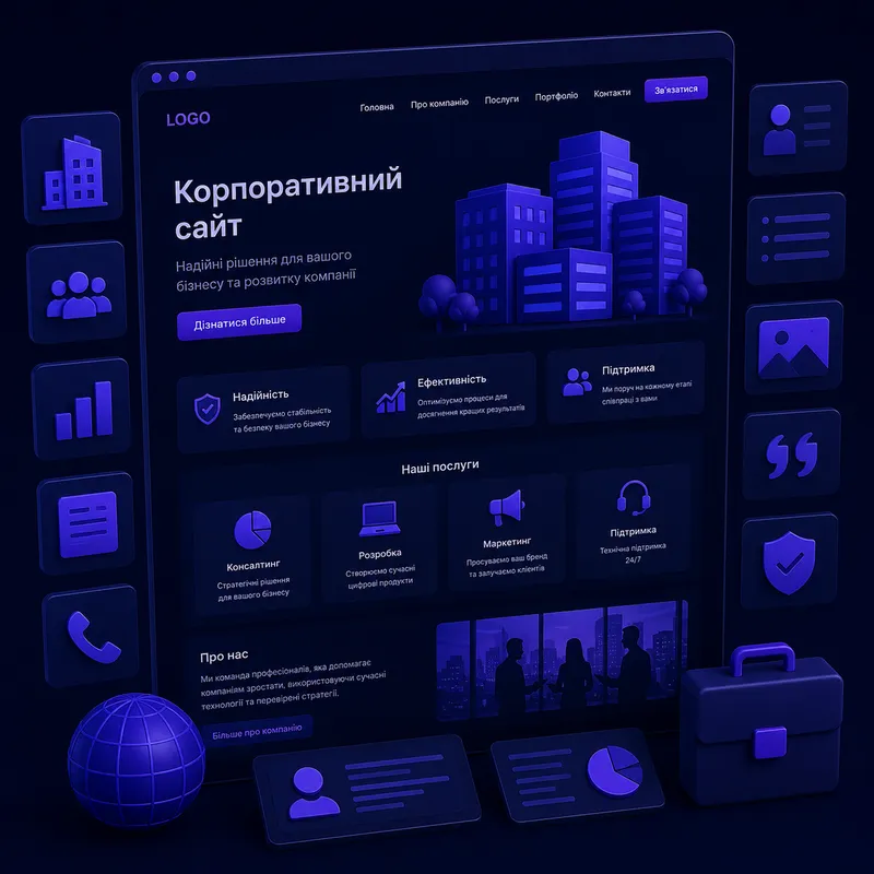 Корпоративний сайт webp